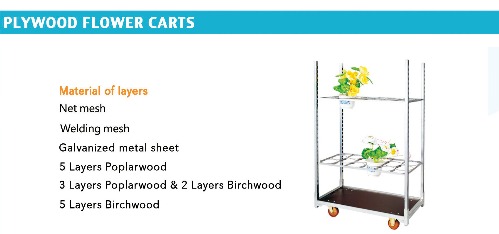 Plywood Flower Carts